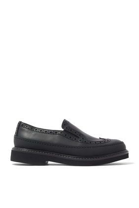 Kids Slip-On Leather Loafers